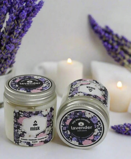 Lavender Soy Wax Candle - misk