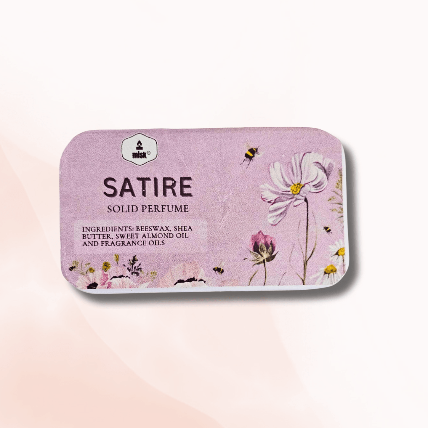 Satire Solid Perfume - Crisp Greens, Smoldering Woods & Fresh Citruses - misk