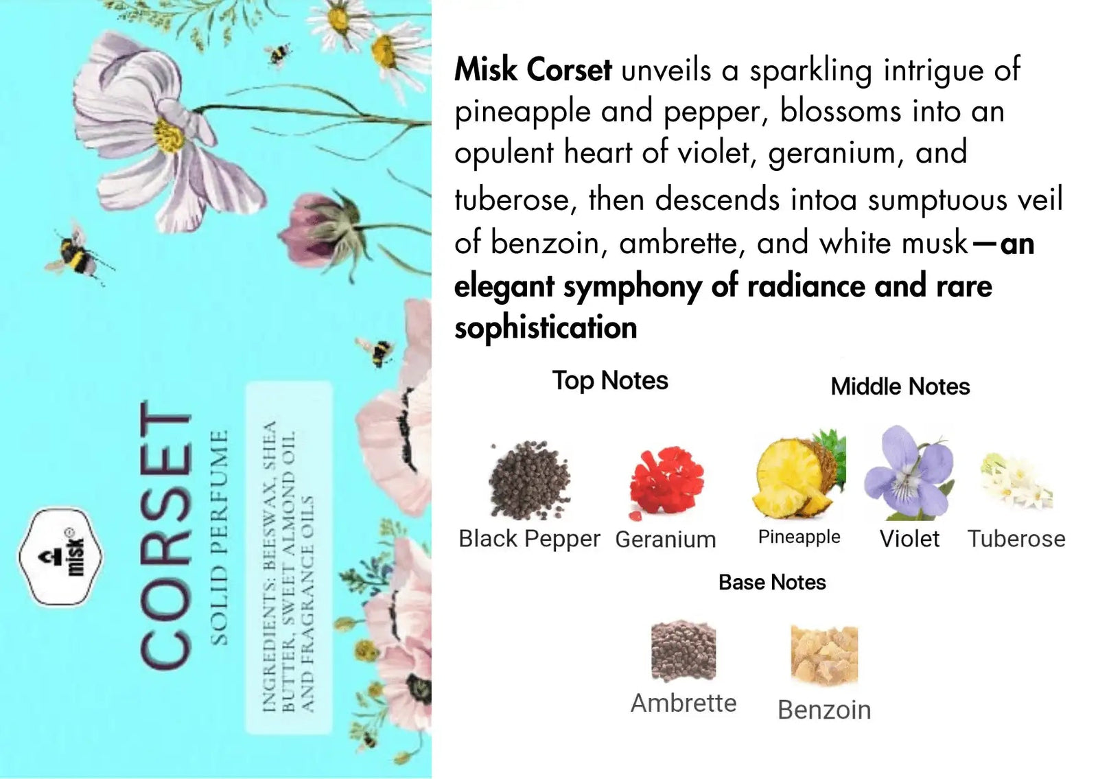 Corset Solid Perfume - misk