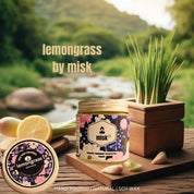 Lemongrass Natural Soy Candle - misk