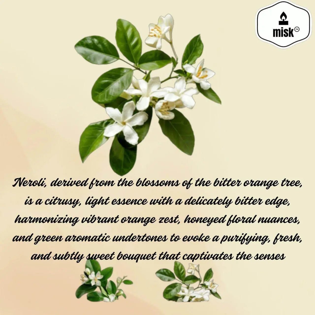 Neroli Natural Soy Candle - misk