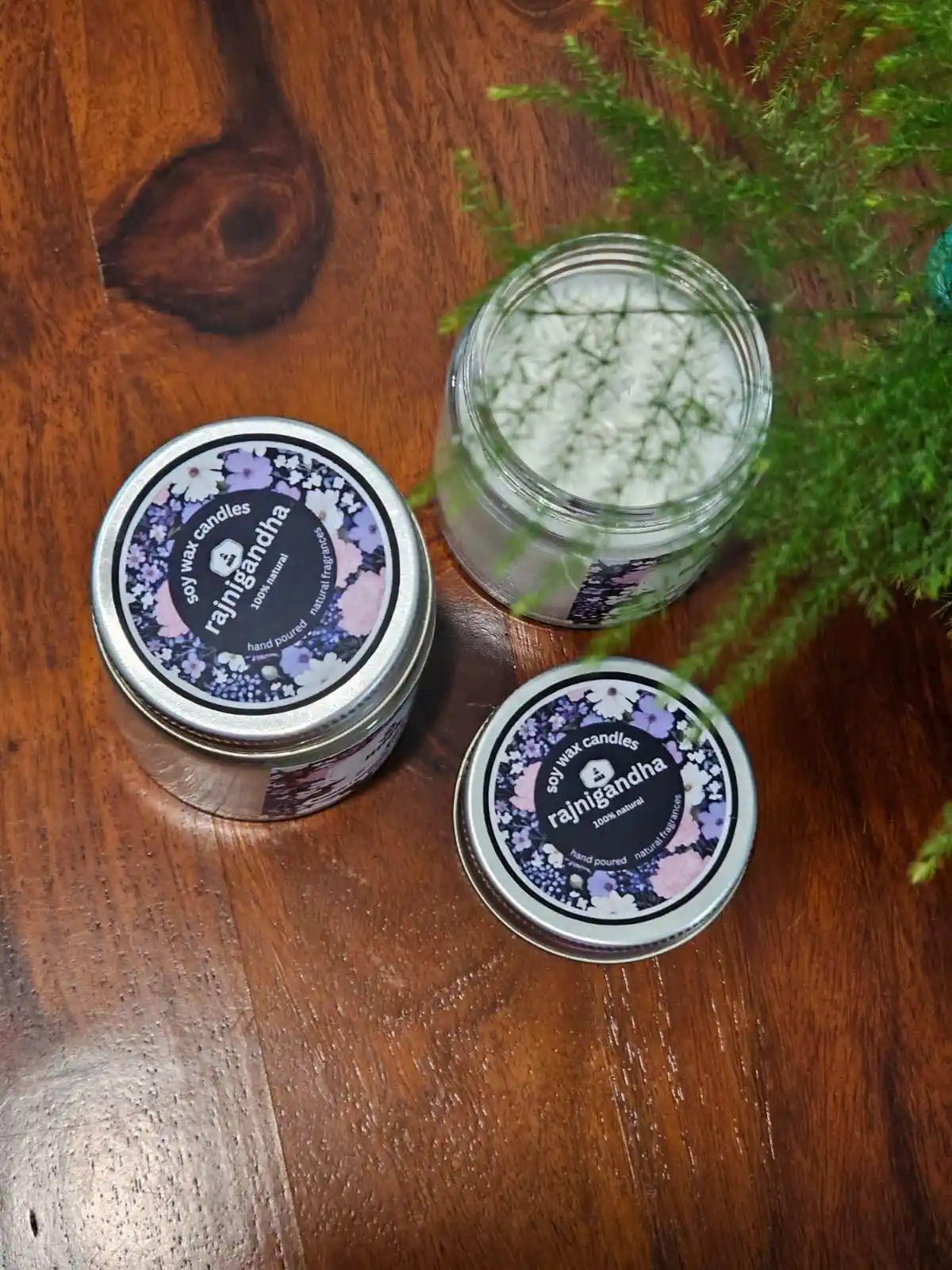 Rajnigandha Natural Soy Candle - misk