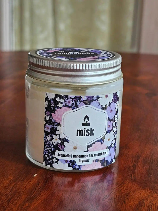 Rajnigandha Natural Soy Candle - misk