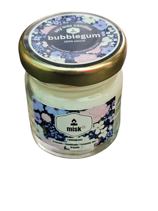 Bubblegum - Natural Soy Wax Candle 30gm